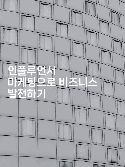 인플루언서 마케팅으로 비즈니스 발전하기