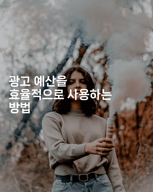 광고 예산을 효율적으로 사용하는 방법-마켓찡