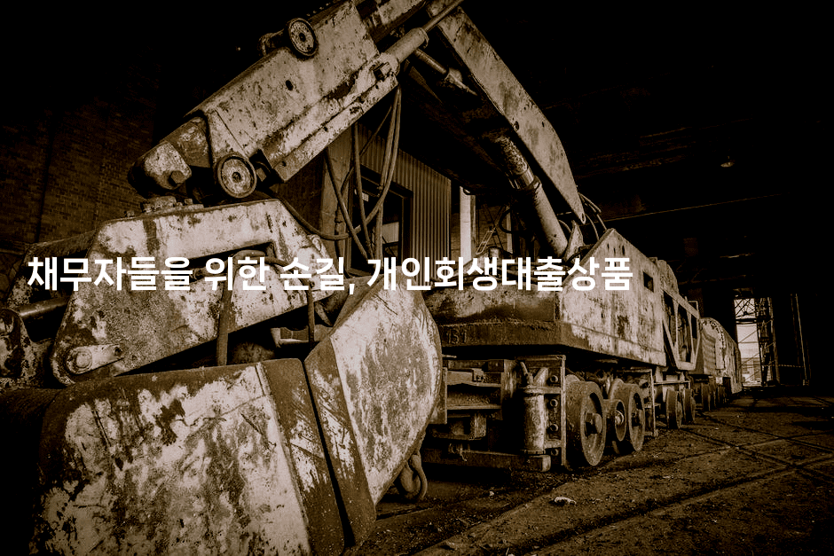 채무자들을 위한 손길, 개인회생대출상품